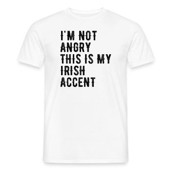 Je ne suis pas méchant, mon accent irlandais - T-shirt homme - blanc - Devant - AI Model Male 178 dark (178cm)