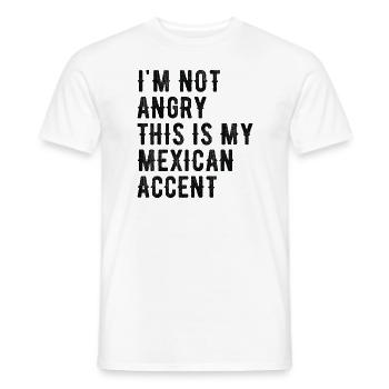 Je ne suis pas méchant, mon accent mexicain - T-shirt homme - blanc - Devant - AI Model Male 178 dark (178cm)