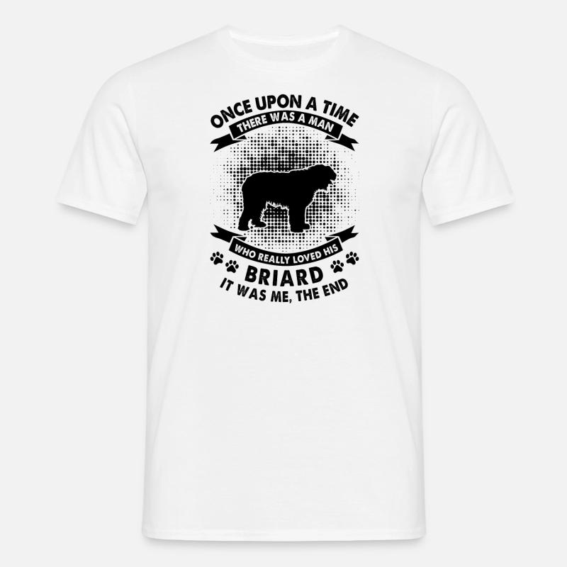 Einmal - Briarde - Männer T-Shirt - Weiß