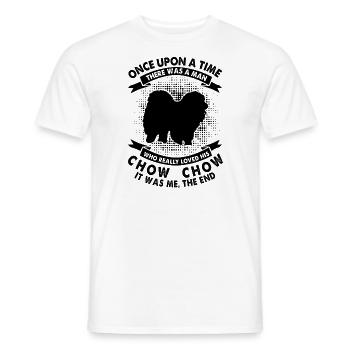 Es War Einmal - Chow-Chow - Männer T-Shirt - Weiß - Vorne - AI Model Male 178 dark (178cm)