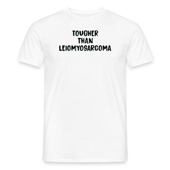 Harder Than Leiomyosarcoma Cancer - Men's T-Shirt - white - Front - AI Model Male 178 dark (178cm)