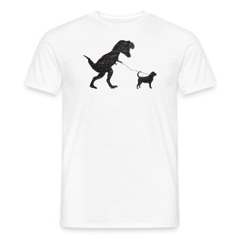 Vintage T-Rex - Men's T-Shirt - white - Front - AI Model Male 178 dark (178cm)
