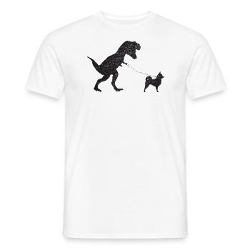 Vintage T-Rex - Men's T-Shirt - white - Front - AI Model Male 178 dark (178cm)