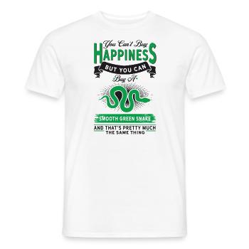You Can Buy A Smooth Green Snake - Men's T-Shirt - white - Front - AI Model Male 178 dark (178cm)