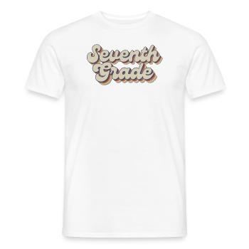 Boho Rainbow - Enseignant de la septième année - T-shirt homme - blanc - Devant - AI Model Male 178 dark (178cm)