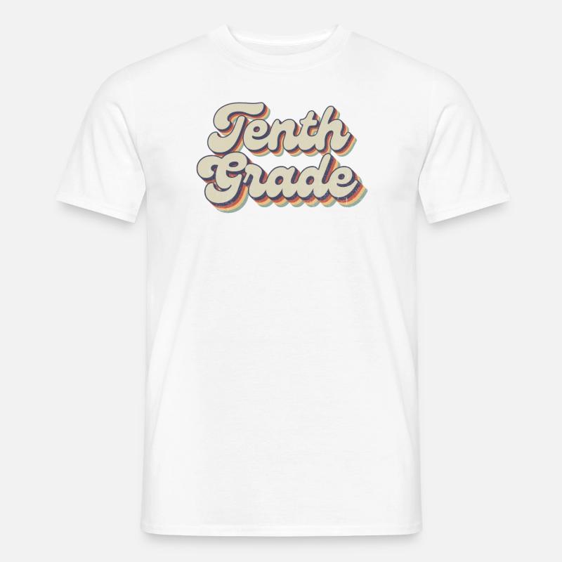 Boho Rainbow - Lehrer Der Zehnten Klasse - Männer T-Shirt - Weiß