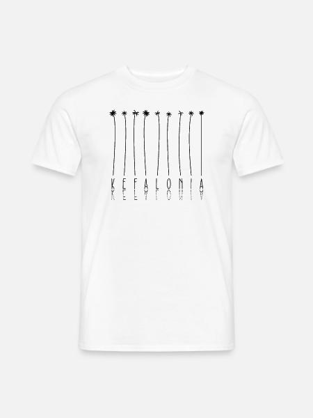 Palme - Insel Griechenland Kefalonia - Männer T-Shirt - Weiß