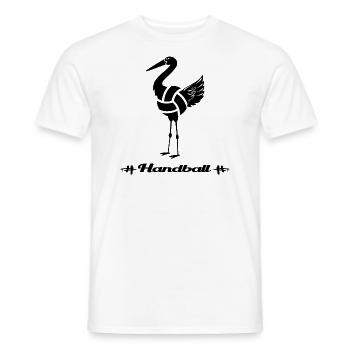 handball handballspieler - Männer T-Shirt - Weiß - Vorne - AI Model Male 178 dark (178cm)