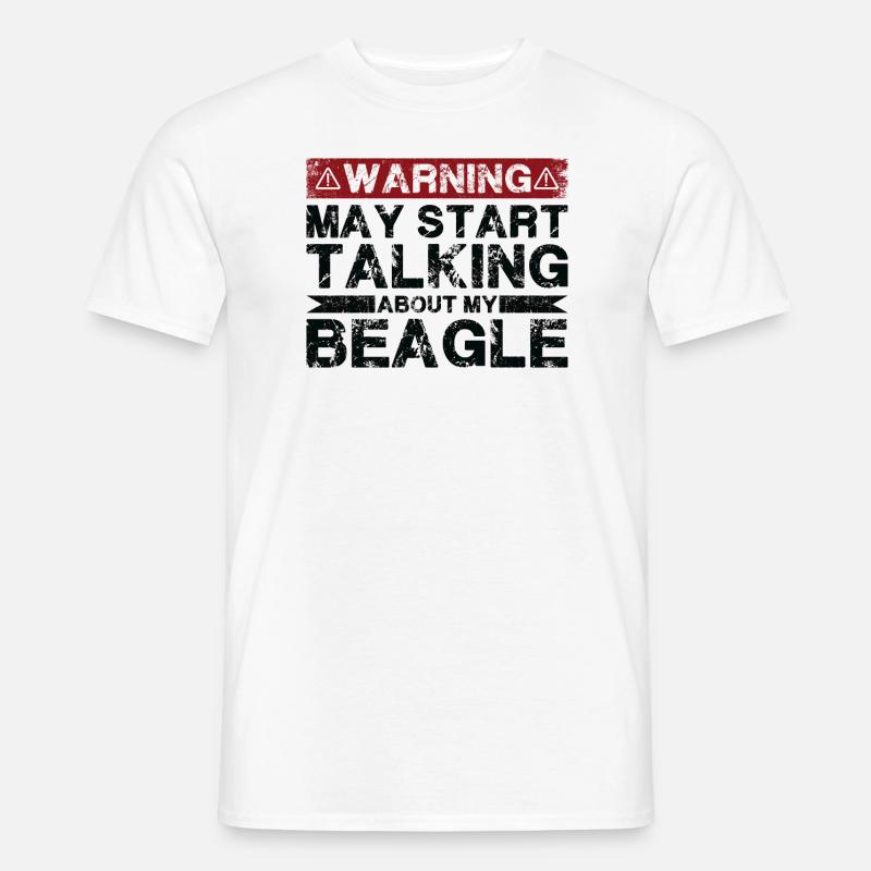 Apropos Beagle - Männer T-Shirt - Weiß