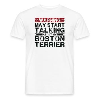 Apropos Boston Terrier - Männer T-Shirt - Weiß - Vorne - AI Model Male 178 dark (178cm)