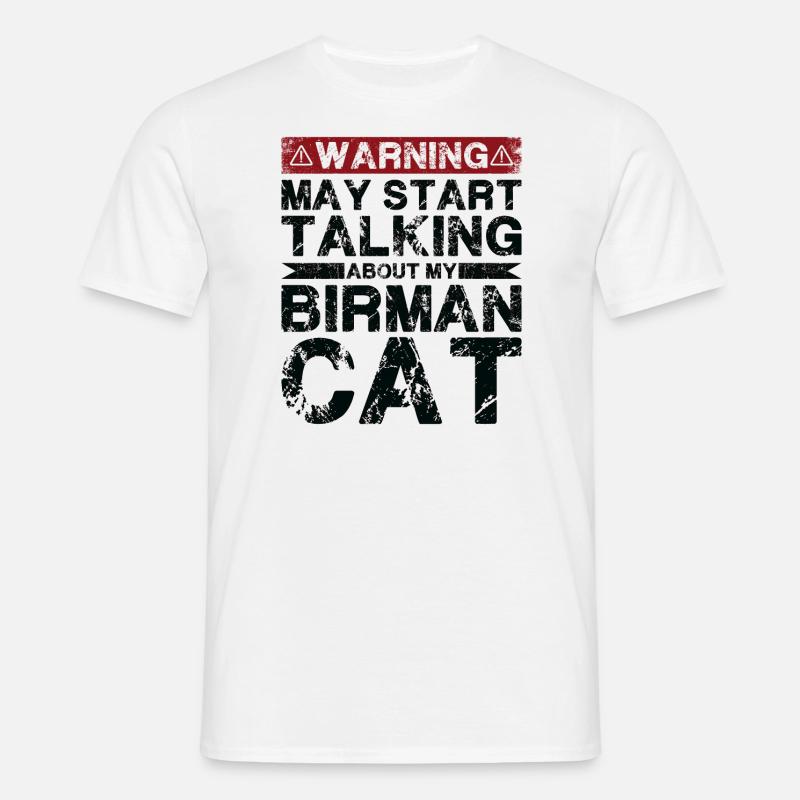 Apropos Birma-Katze - Männer T-Shirt - Weiß