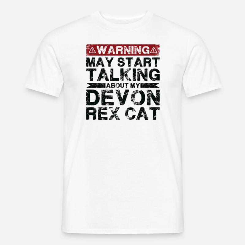 Apropos Devon Rex Cat - Männer T-Shirt - Weiß