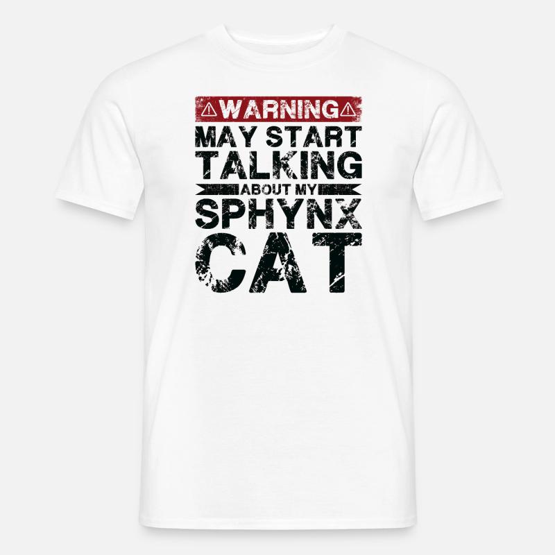 Apropos Sphynx-Katze - Männer T-Shirt - Weiß