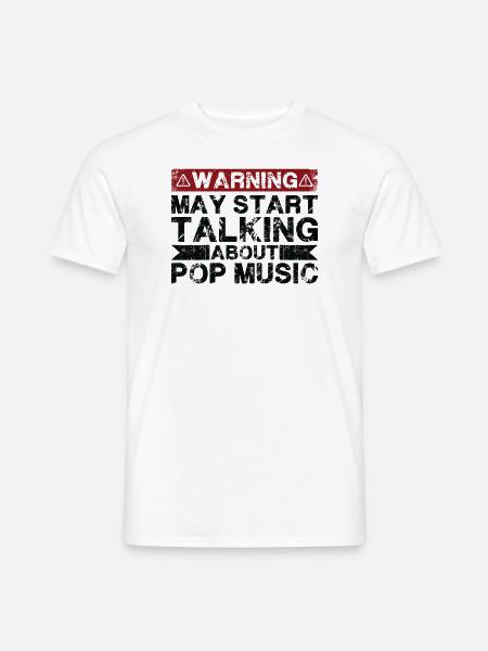 Apropos Popmusik - Männer T-Shirt - Weiß
