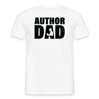 Job - Autor Dad - Männer T-Shirt - Weiß - Vorne - AI Model Male 178 dark (178cm)