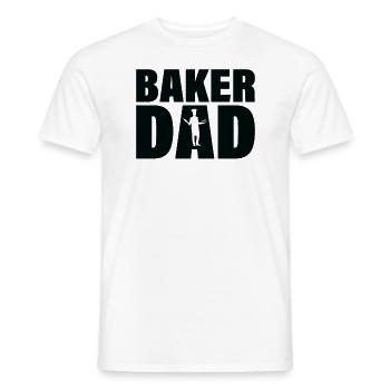 Job - Le père de Baker - T-shirt homme - blanc - Devant - AI Model Male 178 dark (178cm)