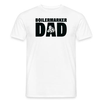 Job - Boilermarker Dad - Men's T-Shirt - white - Front - AI Model Male 178 dark (178cm)