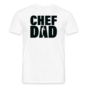Emploi - Chefvater - T-shirt homme - blanc - Devant - AI Model Male 178 dark (178cm)