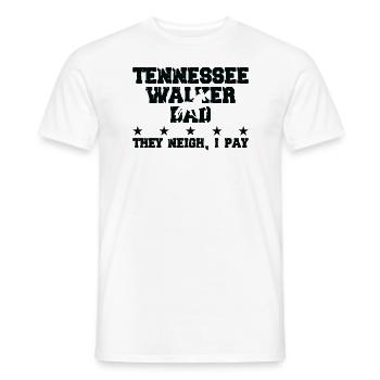 Horse Father - Tennessee Walker - Men's T-Shirt - white - Front - AI Model Male 178 dark (178cm)