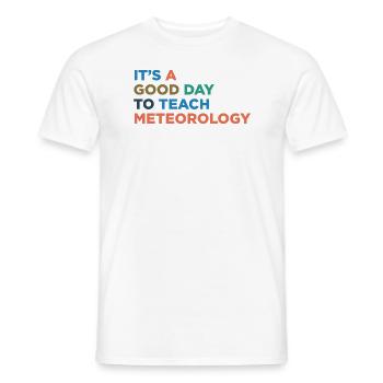 Teaching meteorological teachers - Men's T-Shirt - white - Front - AI Model Male 178 dark (178cm)