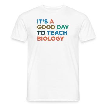 Biologielehrer Unterrichten - Männer T-Shirt - Weiß - Vorne - AI Model Male 178 dark (178cm)