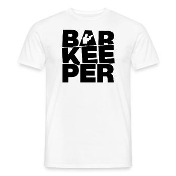 Profession Work - Bartender - Men's T-Shirt - white - Front - AI Model Male 178 dark (178cm)
