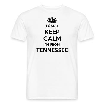 Ich Kann Nicht Ruhig Bleiben - Tennessee - Männer T-Shirt - Weiß - Vorne - AI Model Male 178 dark (178cm)