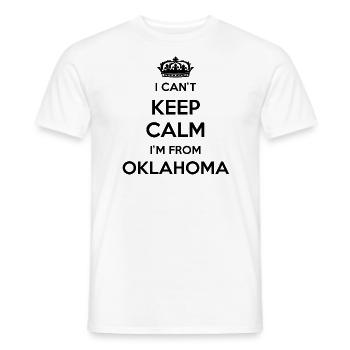 Ich Kann Nicht Ruhig Bleiben - Oklahoma - Männer T-Shirt - Weiß - Vorne - AI Model Male 178 dark (178cm)