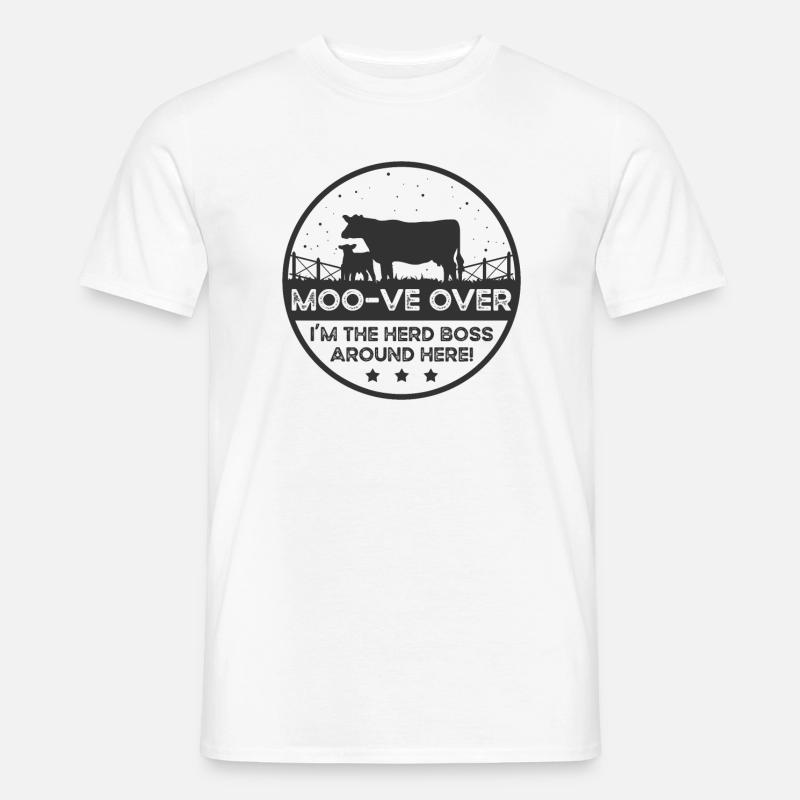 Moo -ve Über Kuh - Dexter - Männer T-Shirt - Weiß