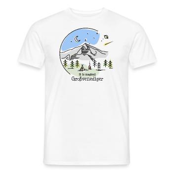 Großvenediger 3657 m Hohe Tauern Salzburg Wandern - Männer T-Shirt - Weiß - Vorne - AI Model Male 178 dark (178cm)