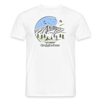 Großglockner Berg Hohe Tauern Hochalpenstraße - Männer T-Shirt - Weiß - Vorne - AI Model Male 178 dark (178cm)