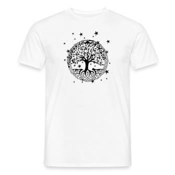 Arbre de vie, Yggdrasil, arbre du monde, arbre de vie, - T-shirt homme - blanc - Devant - AI Model Male 178 dark (178cm)