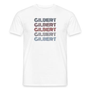 Vintage USA City - Retro Gilbert - Men's T-Shirt - white - Front - AI Model Male 178 dark (178cm)