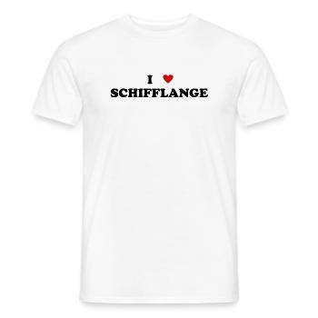 Cœur de la ville de Luxembourg - J’aime Schifflange - T-shirt homme - blanc - Devant - AI Model Male 178 dark (178cm)
