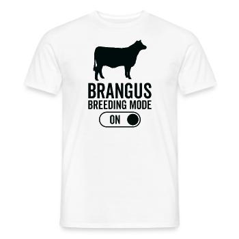 Cow Breeding Mode Up - Brangus - Men's T-Shirt - white - Front - AI Model Male 178 dark (178cm)