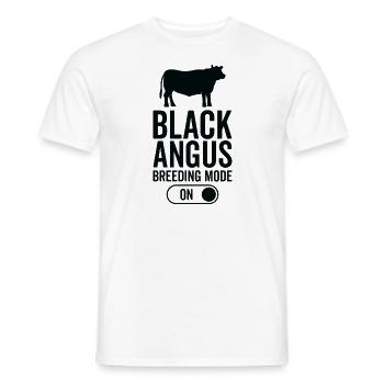 Cow Breeding Mode On - Black Angus - Men's T-Shirt - white - Front - AI Model Male 178 dark (178cm)