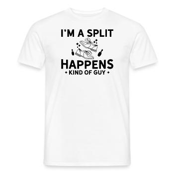 Je suis un gars qui se divise - bowling - T-shirt homme - blanc - Devant - AI Model Male 178 dark (178cm)