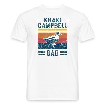 Entendad - Vintage Khaki Campbell - Men's T-Shirt - white - Front - AI Model Male 178 dark (178cm)