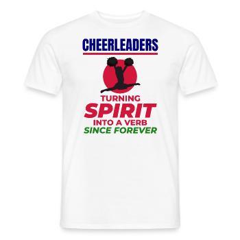 Pom-pom girl Cheerleading Girl Cheering Cheer Squad - T-shirt homme - blanc - Devant - AI Model Male 178 dark (178cm)