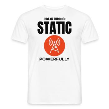 Opérateur radio amateur Fréquence des ondes radio - T-shirt homme - blanc - Devant - AI Model Male 178 dark (178cm)