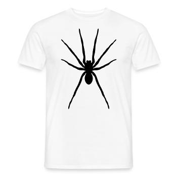 Spinne (Halloween / Gothic / Tattoo / Black) - Männer T-Shirt - Weiß - Vorne - AI Model Male 178 dark (178cm)