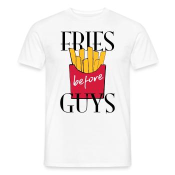 Pommes - Männer T-Shirt - Weiß - Vorne - AI Model Male 178 dark (178cm)