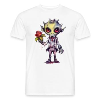 Vampire as charming Rosenkavalier - Men's T-Shirt - white - Front - AI Model Male 178 dark (178cm)