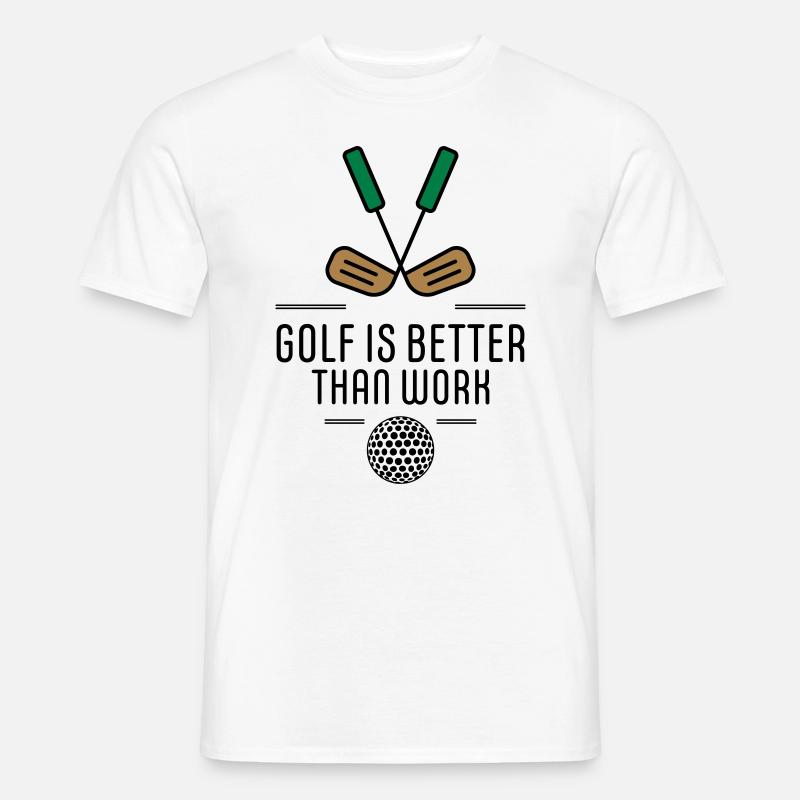 Golf - Männer T-Shirt - Weiß