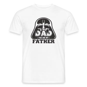 Papa, du bist mein Vater, Glücklicher Vatertag 2019 - Männer T-Shirt - Weiß - Vorne - AI Model Male 178 dark (178cm)
