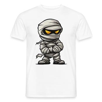 Mumie Halloween Comic - Männer T-Shirt - Weiß - Vorne - AI Model Male 178 dark (178cm)