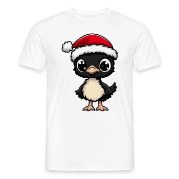 Bouquet Noël Mignon - T-shirt homme - blanc - Devant - AI Model Male 178 dark (178cm)