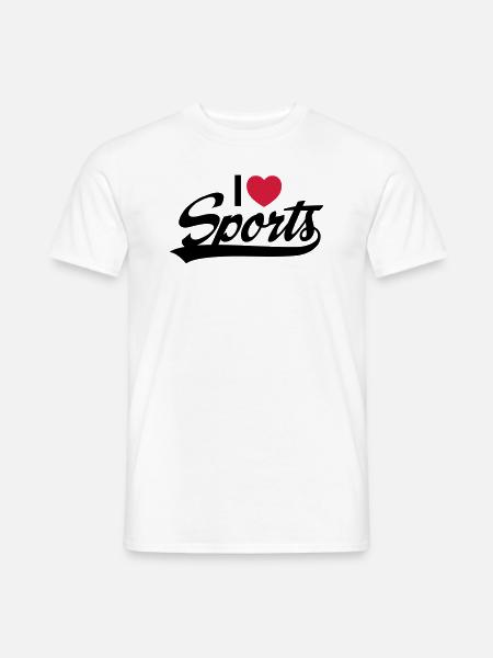 I Love Sports - Men's T-Shirt - white