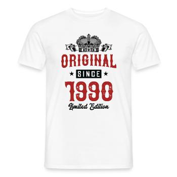 1990 Limited Edition - Men's T-Shirt - white - Front - AI Model Male 178 dark (178cm)