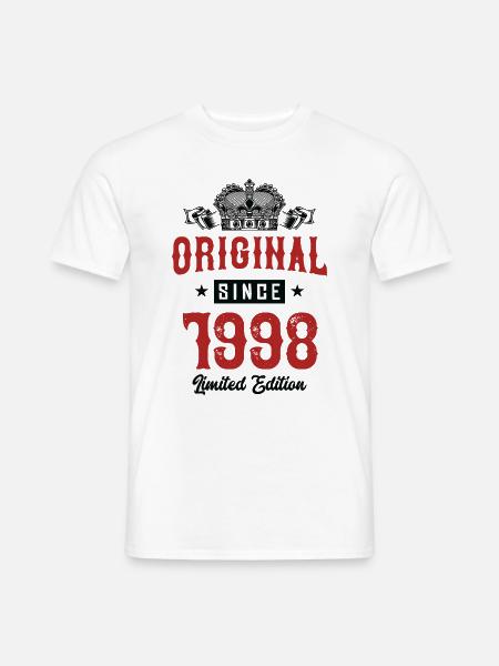 1998 limited edition - Männer T-Shirt - Weiß